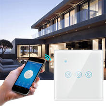 Interruptor táctil inteligente para el hogar, pulsador con WiFi, 1/2/3/4 Gang, 170-240V, para Alexa y asistente de Google Home, estándar europeo, Smart Life 2024 - compra barato