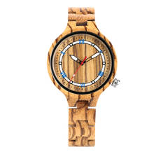 Quartz Wooden Watch for Women Roman Numerals Dial Wooden Watches for Girls Wooden Strap with Folding Clasp Wristwatch for Ladies 2024 - buy cheap