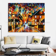 Hand Painted Modern Abstract Palette Knife Landscape Oil Painting On Canvas Wall Art For Living Room Home Decoration Hotel Decor 2024 - buy cheap