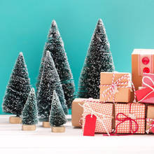 5 шт. DIY рождественская елка маленькая сосна 12,5 см помещается в Настольный мини-деревья для домашнего декора рождественские украшения детские подарки 2024 - купить недорого