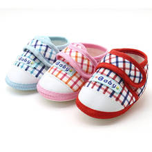 Plaid Shoes Baby Girl Newborn Infant Baby Boys Girl Soft Sole Prewalker Sweet Plaid Letter Shoes Warm Toddler Casual Flats Shoes 2024 - buy cheap