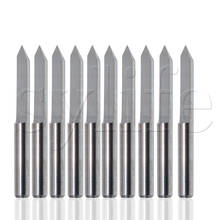 10Pcs 60 Degree 0.1mm Carbide Engraving Bits CNC Router Tool for PCB board 2024 - buy cheap