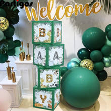 Caja de globos con letras de animales para Celebración de bebé, decoración de fiesta de primer cumpleaños para niños, suministros para Baby Shower, 30cm 2024 - compra barato