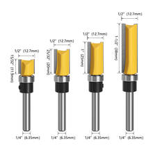 LA VIE 4pcs 1/4'' Flush Trim Router Bit Pattern Bit Top & Bottom Bearing Edge Flush Milling Cutter Carpenter Tools MC01056 2024 - buy cheap