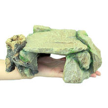 Милая горящая черепаха остров платформа скалолазание Basking аквариумная рептилия полый док плавающая черепаха Танк украшение 2024 - купить недорого