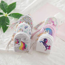 Monederos de unicornio de dibujos animados para mujer, carteras pequeñas kawaii, tarjetero, bolsas de dinero para llaves para niñas, monedero para niños 2024 - compra barato