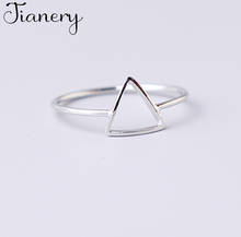 JIANERY-Anillos triangulares de Color plateado para mujer, sortijas Grandes Vintage para dedo, regalos de Navidad para niña 2024 - compra barato