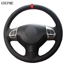 Car Steering Wheel Cover Artificial Leather Red Marker For Mitsubishi Lancer EX 10 Lancer X Outlander ASX Colt Pajero Sport 2024 - buy cheap