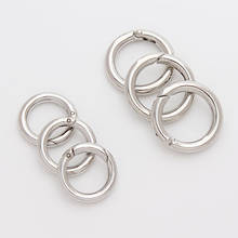 10pcs/lot Silver Color Opening Loop Jump Rings Split Ring Connectors Clasps Dia 13mm 17mm for DIY Jewelry Making Findings F1946