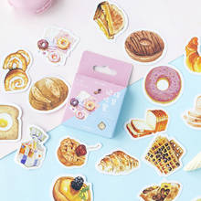 45 Pcs/bag Cute Food Toast Waffle Decorative Washi Stickers Scrapbooking Stick Label Diary Stationery Album Stickers 2024 - buy cheap