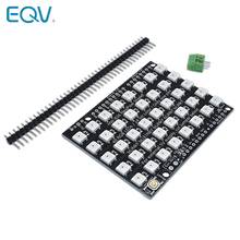 Placa de módulo LED direccionable para Arduino UNO R3, panel de matriz de puntos de píxeles, WS2812B, 40 RGB, WS2812, 5X8 2024 - compra barato