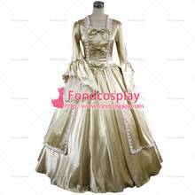 fondcosplay Gothic Lolita Punk Medieval Gown Champagne satin Ball Long Evening Dress cosplay costume Tailor-made[CK1364] 2024 - buy cheap