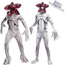 Костюм для Хэллоуина для детей из сериала очень странные человек-костюм для косплея «цветок страшно Fortress Косплей демогоргон карнавальный вечерние жуткий одежда маска 2024 - купить недорого