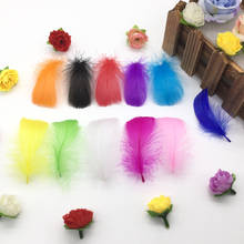 Natural Feathers 50Pcs/Lot 8-13cm 3-5 Inch Small Floating Goose Feather Colourful Feathers Plume For Decoration Plumes Craft 2024 - buy cheap