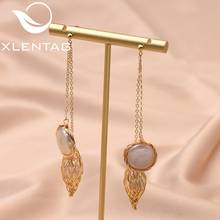 XlentAg Original Natural Fresh Water Baroque Pearl Drop Earrings For Women Bride Wedding Engagement Fine Jewelry Kolczyki GE0716 2024 - buy cheap