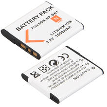 2 uds. De batería de NP-BN1 de 1000mah, NPBN1 NP BN1 BN, baterías de cámara para Sony NP-BN1 TX9 WX100 TX5 WX5C W620 W630 W670 TX100 2024 - compra barato