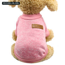XS-2XL Classic Warm Dog Clothes Puppy Pet Cat Clothes Sweater Coat Winter Fashion Soft For Small Dogs Chihuahua Pet Outfit New 2024 - купить недорого