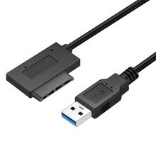 Adaptador usb 3.0 para mini sata ii 7 + 6 13 pinos, cabo conversor para notebooks drive de cd/dvd rom e disco rígido sata 2024 - compre barato