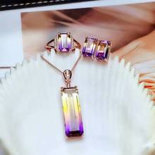 shilovem 925 sterling silver piezoelectric ametrine pendants rings earrings fine Jewelry send necklace classic mtz06100824agzj 2024 - buy cheap