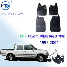 Брызговики для Toyota Hilux VIGO 4WD1995-2004 с подножками, брызговики от грязи, брызговики, передние и задние щитки 2024 - купить недорого