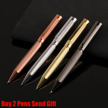Fashion Design Luxury Metal Twist Ballpoint Pen Good Quality Business Writing Pen Birthday Gift Pen 870 Buy 2 Pens Send Gift 2024 - buy cheap