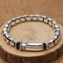 Pulsera de plata de ley 925 2020 auténtica para hombre, brazalete de bambú, estilo punk simple, 8MM, novedad de 100% 2024 - compra barato