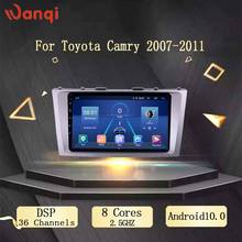 Wanqi-sistema Multimedia para coche, pantalla táctil completa de 9 pulgadas, navegación GPS, Radio, para Toyota Camry 10,0-2007 2024 - compra barato