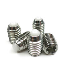 3pcs M8 Allen nylon bead positioning screws hex socket ball head spring plunger screw stainless steel bolt 16mm-25mm length 2024 - buy cheap