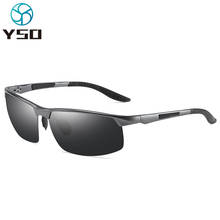 Yso alumínio mag frame esportes condução óculos de sol para homem photochromic uv400 proteção óculos de sol polarizados 8035 2024 - compre barato