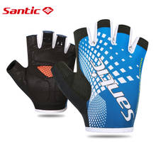 Santic Cycling Gloves MTB Bike Half Finger Gloves Mesh Breathable Absorbing Sweat Bicycle Mitten Riding Sports Accessories 2024 - buy cheap