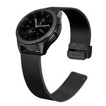 Ремешок «Миланская петля» для Samsung Galaxy Watch 3 BAND 41 мм 42 мм 45 мм 46 мм 20 мм, металлический браслет для Active2 40 мм 44 мм, 22 мм 2024 - купить недорого