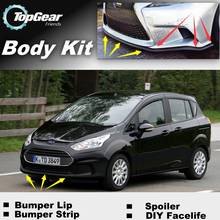 Bumper Lip Deflector Lips For Ford B-Max B Max BMax Front Spoiler Skirt For TopGear Fans Car View Tuning / Body Kit / Strip 2024 - buy cheap