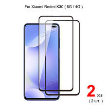 Para xiaomi redmi k30 5g/4g cobertura completa vidro temperado protetor de tela do telefone película protetora 2.5d dureza 9h 2024 - compre barato