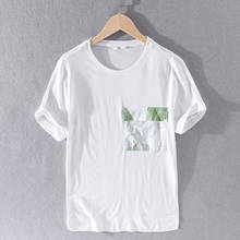 Camiseta blanca de manga corta para hombre, camisa informal a la moda, cómoda, nuevo diseño 2024 - compra barato