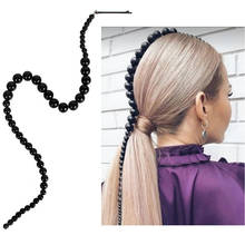 2022 Simulated Pearl Hair Jewelry Accessories For Women Bridal Wedding Handmade Beads Tassel Chain Hair Pins Decoration 2024 - buy cheap