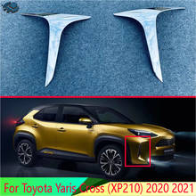 For Toyota Yaris Cross (XP210) 2020 2021 ABS Chrome Front Fog Light Lamp Cover Trim Molding Bezel Garnish Sticker 2024 - buy cheap