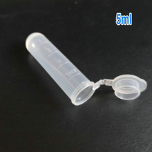 300pcs/lot 5ml plastic round-bottom Laboratory Sample container Test Tubing Vial PP centrifuge tube with joint cap 2024 - buy cheap