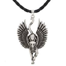 Ancient Egypt Bastet Statue Cat Pendant Necklace Egyptian Sphinx WICCA Pagan Cat Necklace Amulet Jewelry Unisex 2024 - buy cheap