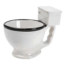 Новинка керамическая кружка для унитаза с ручкой 300 мл чашка для кофе, чая, молока, мороженого забавные подарки 2024 - купить недорого