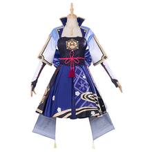 Game Genshin Impact Ayaka Cosplay Costume Dress Outfits Halloween Carnival Suit Women Girl Long Dress New Year's Gift 2024 - купить недорого