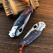 304 Steel head/VG10 Damascus steel Tactical Camping Pocket Folding Knife Outdoor Survival Hunting EDC Combat Portable Tools 2024 - buy cheap