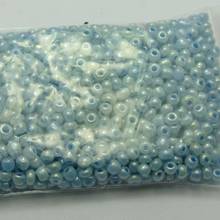 800 Ceylon Blue Glass Seed Beads Rondelle 4mm (6/0)0) 2024 - buy cheap