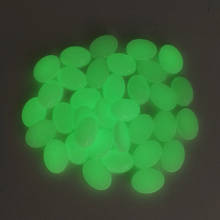 Fashion green Luminous stone Cabochon cab Oval Beads Necklace and ring accessories no hole Wholesale 50PCS Free shipping 2024 - buy cheap