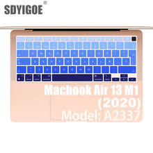 SDYIGOE-funda de silicona para teclado de ordenador portátil, cubierta protectora para teclado de ordenador portátil español, para Macbook A2337 Air13, Apple 13.3M1 2020 2024 - compra barato