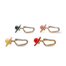 Colorful Enamel Lady Stud Earring Hole Diy Material Connector Linker Eardrop Accessories Jewlery Making Supplies 8pcs 2024 - buy cheap