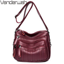 Vanderwah três bolsos sacos de verão para as mulheres 2018 crossbody bolsa de ombro feminina bolsa de ombro sac a principal femme bolso mujer 2024 - compre barato