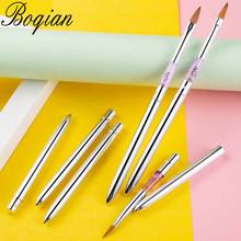 BQAN 1PCS Acrylic#2#4#6#8#10 Carving Flower Nail Art Brush Pen Drawing Painting for UV Gel Manicure Hot Handle Nail Brush Tools 2024 - buy cheap