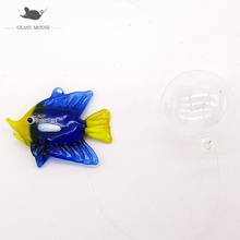 Mini estatueta de vidro murano personalizada, estátua flutuante de vidro de murano decoração de aquário para casa estatueta de animais marinhos 2024 - compre barato