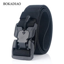 BOKADIAO Military Army Combat man's Canvas Belt Quick Release Tactical Belts For Men Nylon Outdoor Training Waistband male strap 2024 - buy cheap