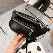 Leather Women Chest Bags 2021 Fashion Crossbody Bag Belt Phone Pouch  Designer Girl Travel Hip Waist Pack Clutches Purse 2024 - buy cheap